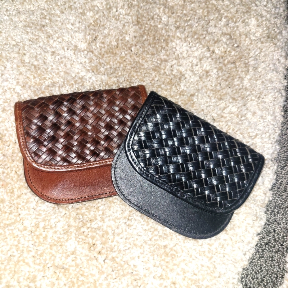 Two Leather Belt Pouches